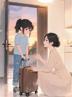 繼女把舊行李箱留在了我家